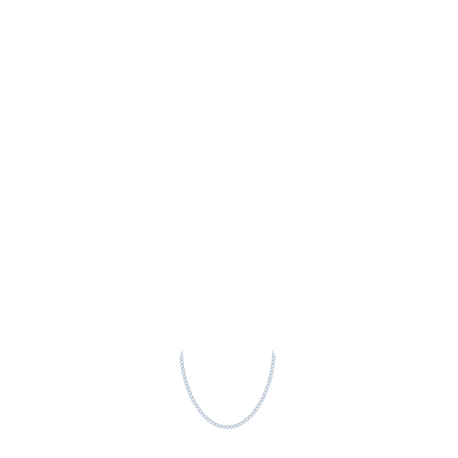 white gold tennies chain